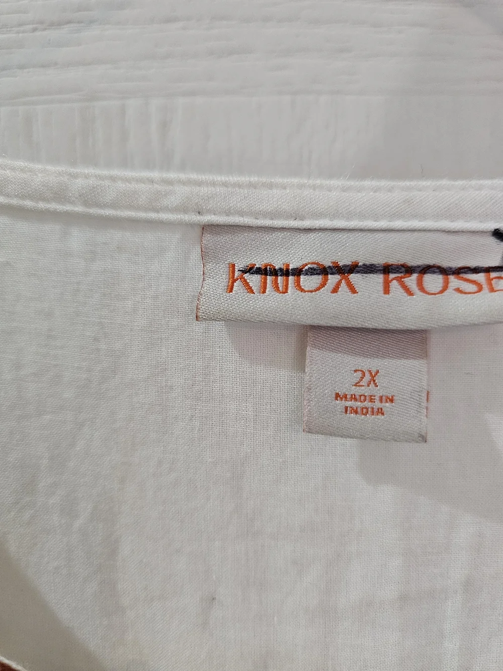 Knox Rose White Midi Dress with Multicolor Embroidered Stripes - Picture 6 of 6